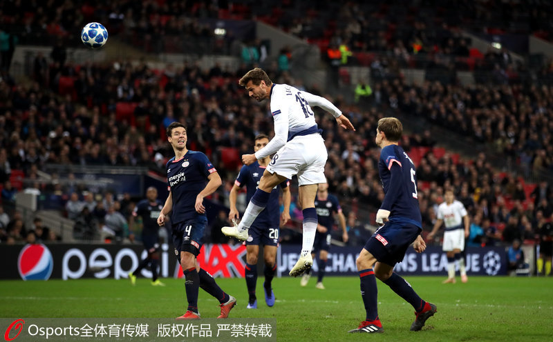  热刺凯恩头槌制胜终结进球荒  